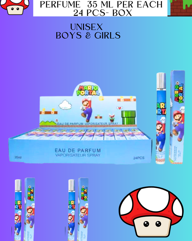 MARIO BLUE - SPRAY -PERFUME - 35 ml- (24 PCS box)