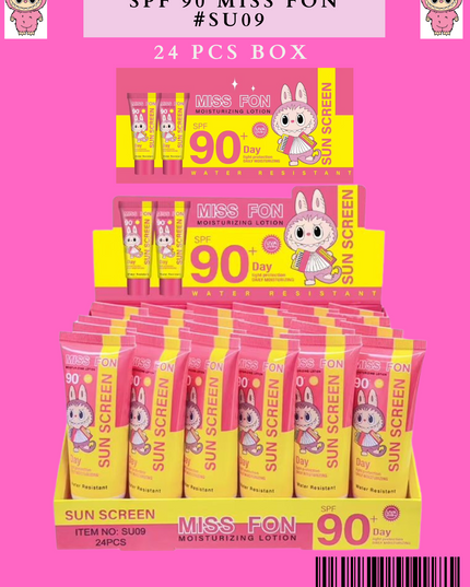 SUNSCREEN SPF 90 MISS FON-  #SU09 24 PCS BOX