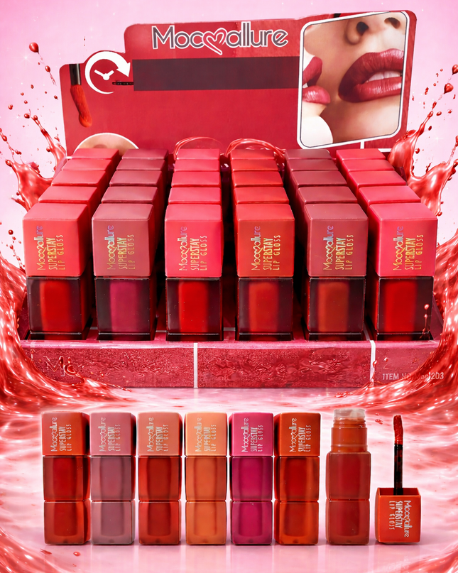 SUPER STAY TEDDY - MOCALLURE MATTE LIPGLOSS (# MOC1203) 24 pcs box
