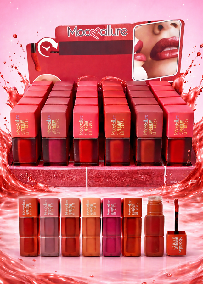 SUPER STAY TEDDY - MOCALLURE MATTE LIPGLOSS (# MOC1203) 24 pcs box