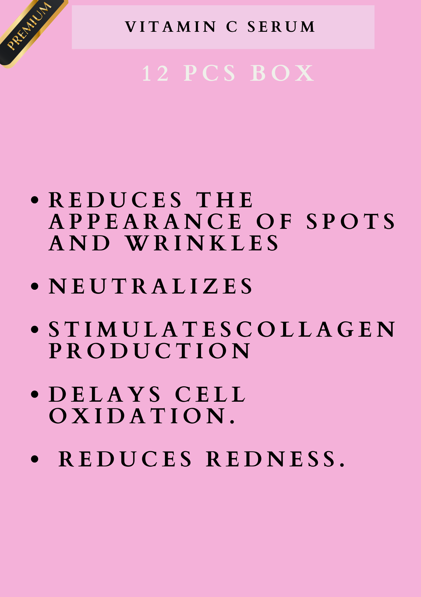 VITAMIN C SERUM MEIKE GLAMOUR -12 PCS BOX