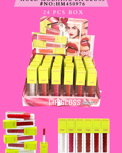 HOLD MORNING LIPGLOSS ( #NO: HM450976 ) - 24 PCS BOX