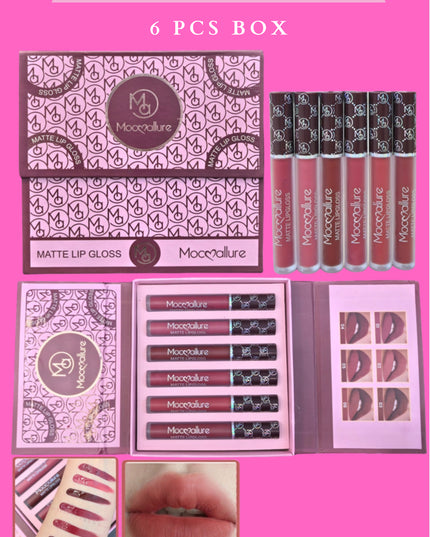 MATTE LIPGLOSS MOCALLURE -6 PCS BOX