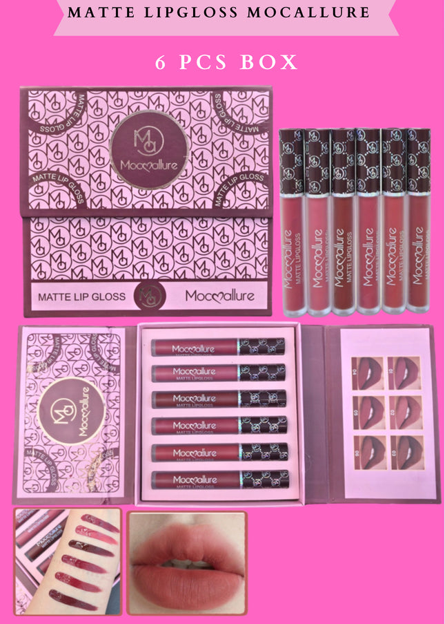 MATTE LIPGLOSS MOCALLURE -6 PCS BOX