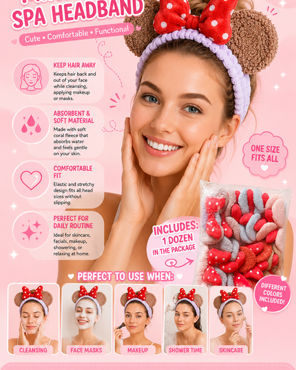 HEADBAND MINIE - 12 pcs pack ( #A20)