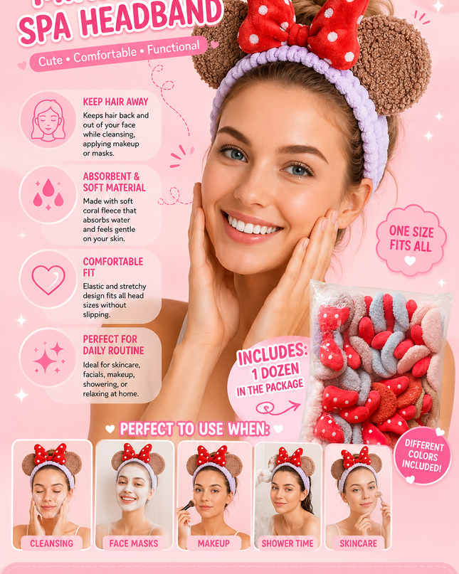HEADBAND MINIE - 12 pcs pack ( #A20)