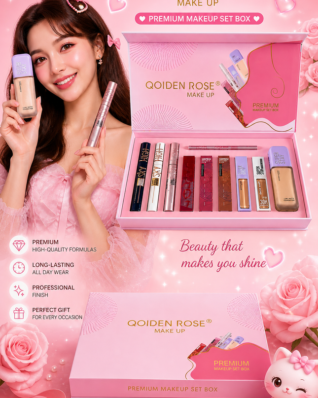 INSPIRED SET WITH GIFT BOX -(# 5984 )-( 1 set) QOIDEN ROSE®