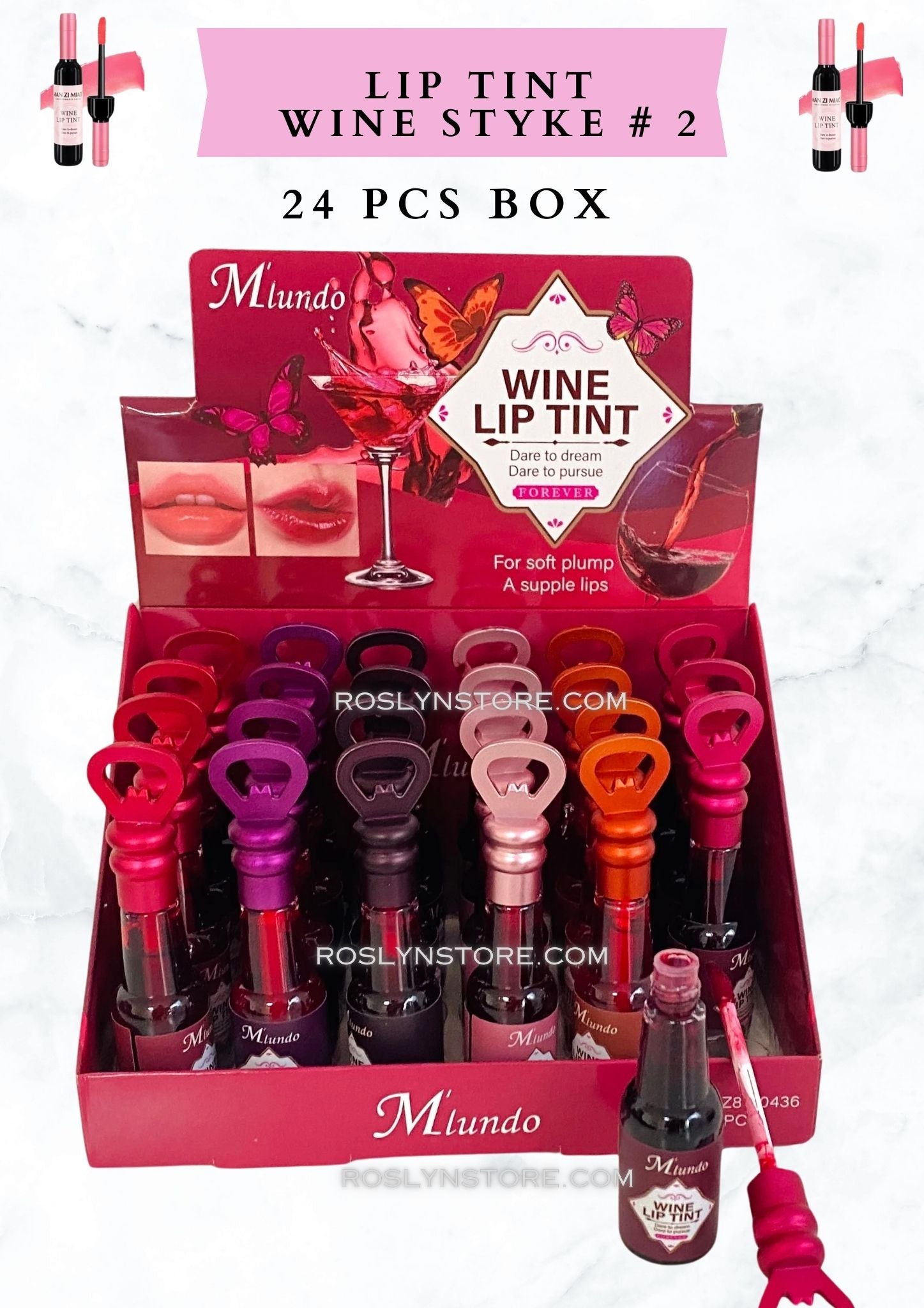 LIP TINT WINE- 24 PCS BOX