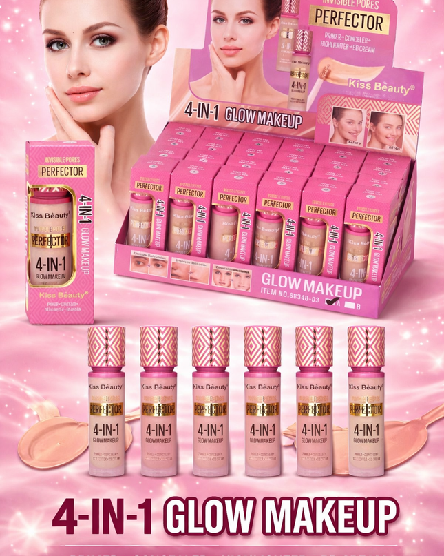 4-IN-1 GLOW MAKEUP PRIMER  (CONCEALER, HIGHLIGHTER,BB CREAM) #68348