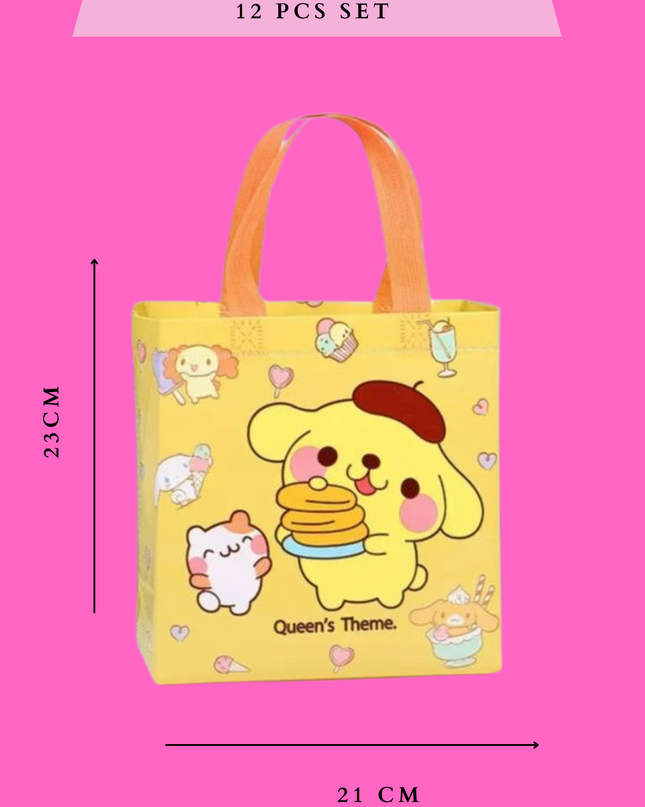 MULTIUSE TOTE BAGS FRIENDS-  12 PCS SET
