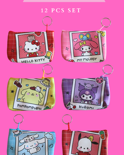 COIN BAG FRIENDS - 12 PCS SET