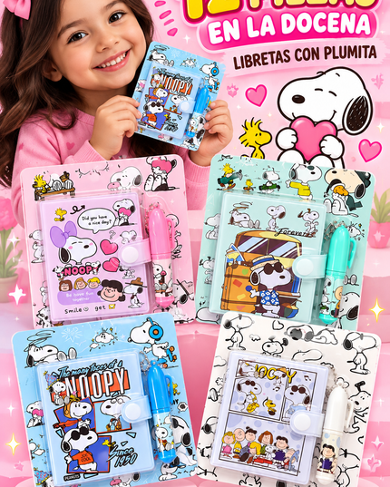 Snoopy NOTEBOOKS 12 PCS SET