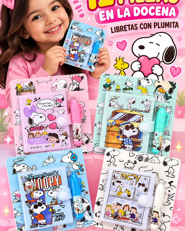 Snoopy NOTEBOOKS 12 PCS SET