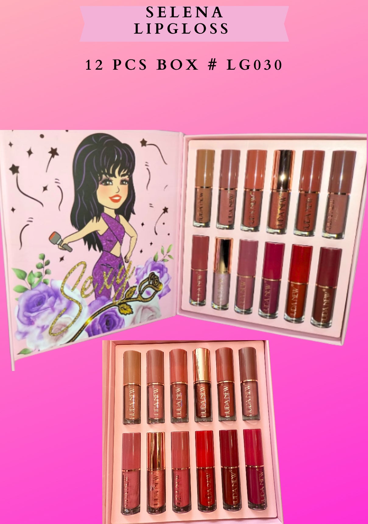 SELENA LIPGLOSS - 12 pcs box (Lg030)