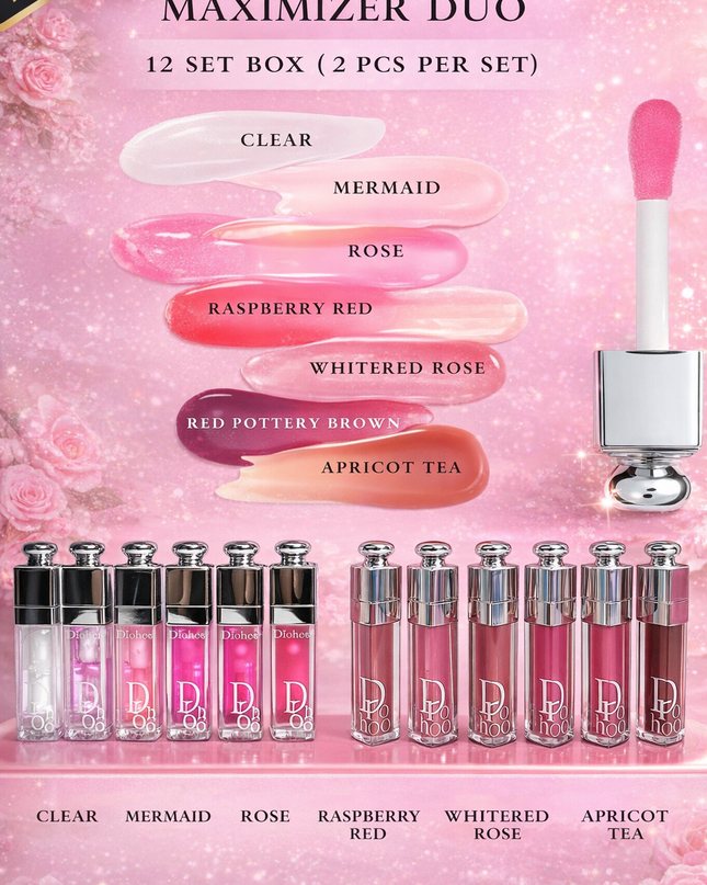 DIOHOO LIP MAXIMIZER DUO 12 SET BOX-  (2 PCS PER SET)