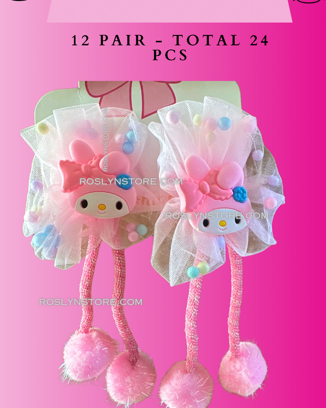 BOWS - 12 sets -Melody  -(24 pcs)