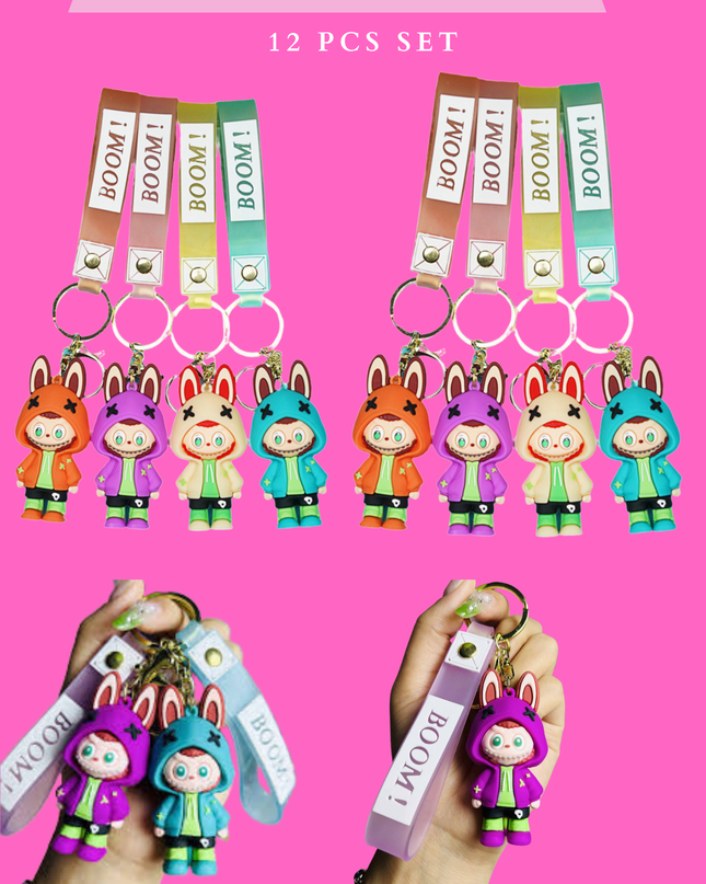 LABUBU KEYCHAIN - 12 pcs set