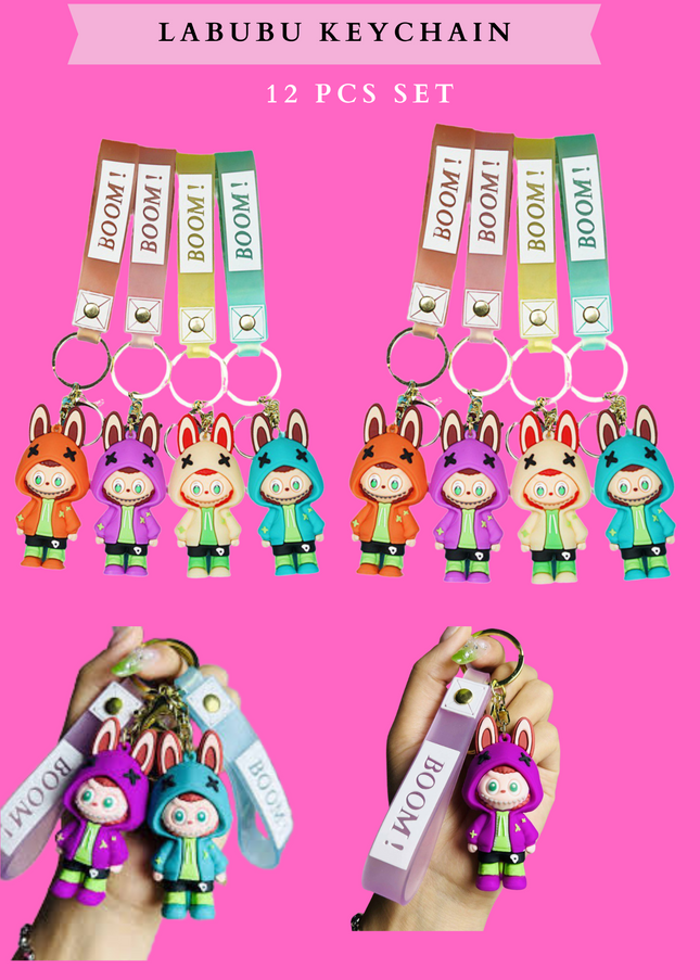 LABUBU KEYCHAIN - 12 pcs set