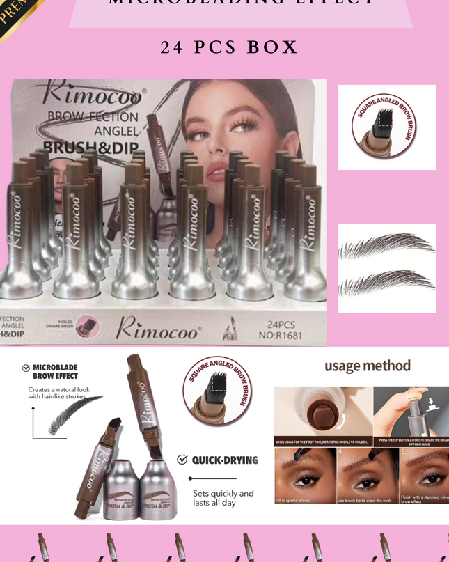 BROW RIMOCO BRUSH & DIP MICROBLADING EFFECT