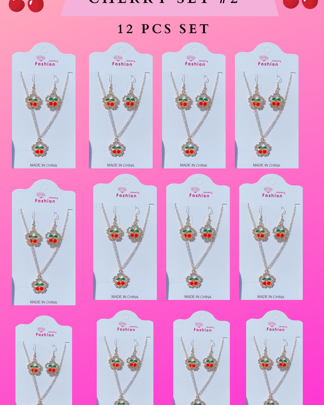 CHERRY SET #2 - (12 PCS SET)