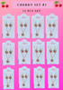 CHERRY SET #2 - (12 PCS SET)