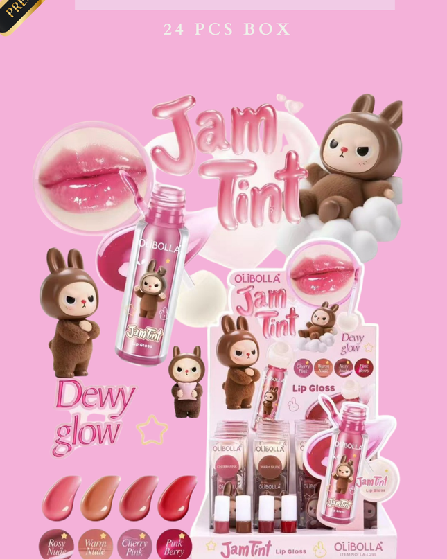 SWEET BEAR OLIBOLLA JAM TINT DEW GLOW #LAL241 - 24 PCS BOX