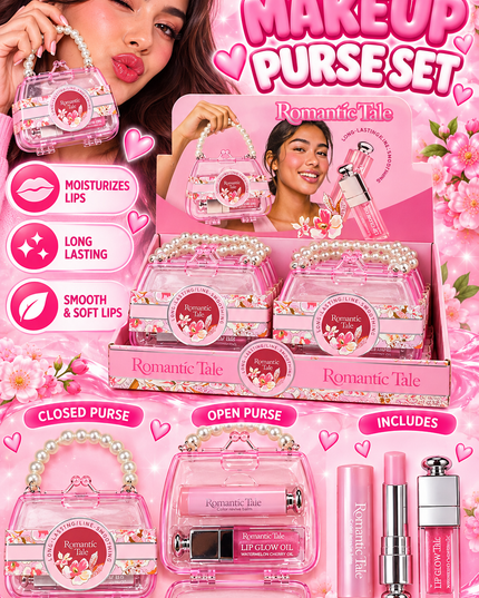 SUITCASE-2 in 1 -MAKEUP KIT -ROMANTIC TALE - 6 sets -COD (8286)