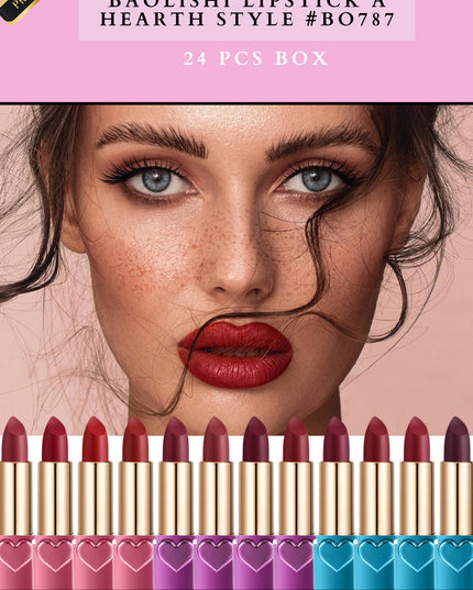 BAOLISHI LIPSTICK A HEARTH STYLE ( #B0787) - 24 pcs box