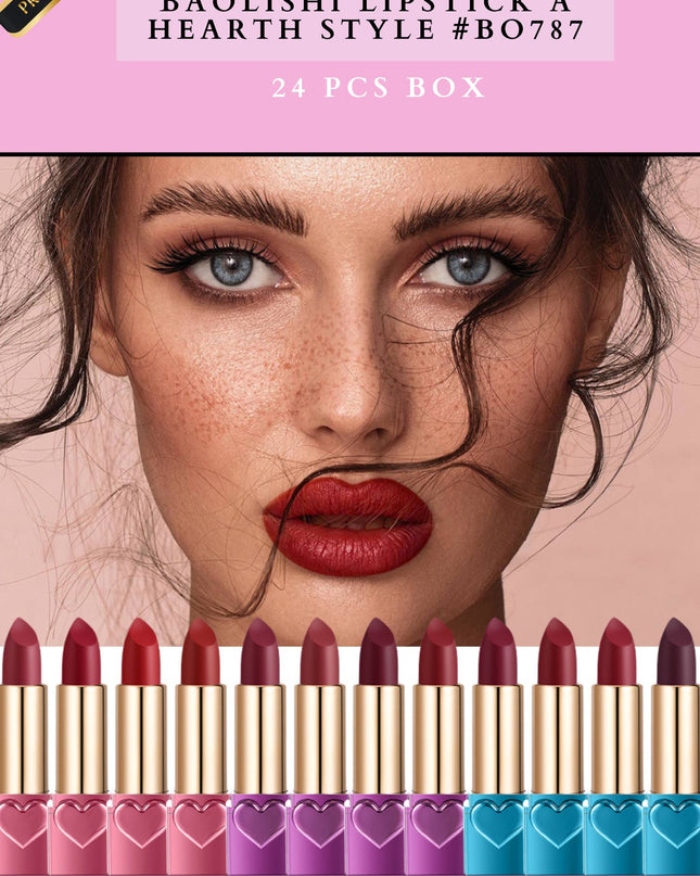 BAOLISHI LIPSTICK A HEARTH STYLE ( #B0787) - 24 pcs box