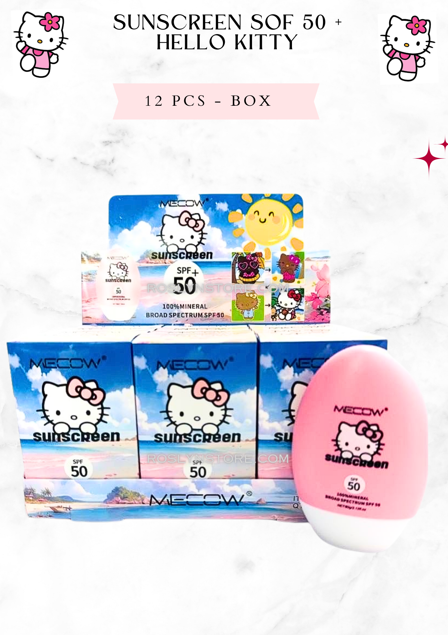 HELLO KITTY - SUNSCREEN - 50+ spf + Style 2