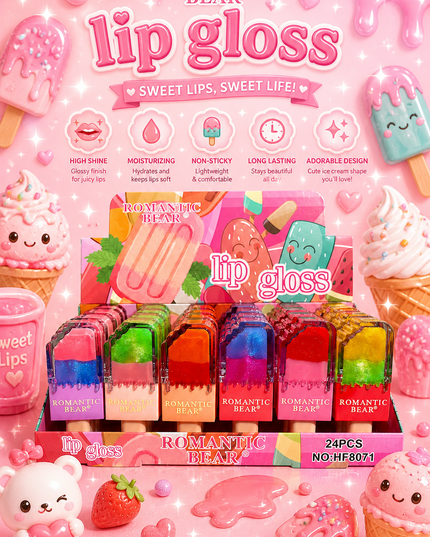 ICE CREAM  - romantic bear #HF8071