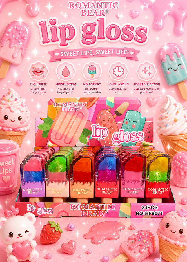 ICE CREAM  - romantic bear #HF8071