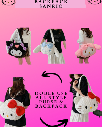 2 & 1 PURSE & BACKPACK SANRIO(BIG SIZE)