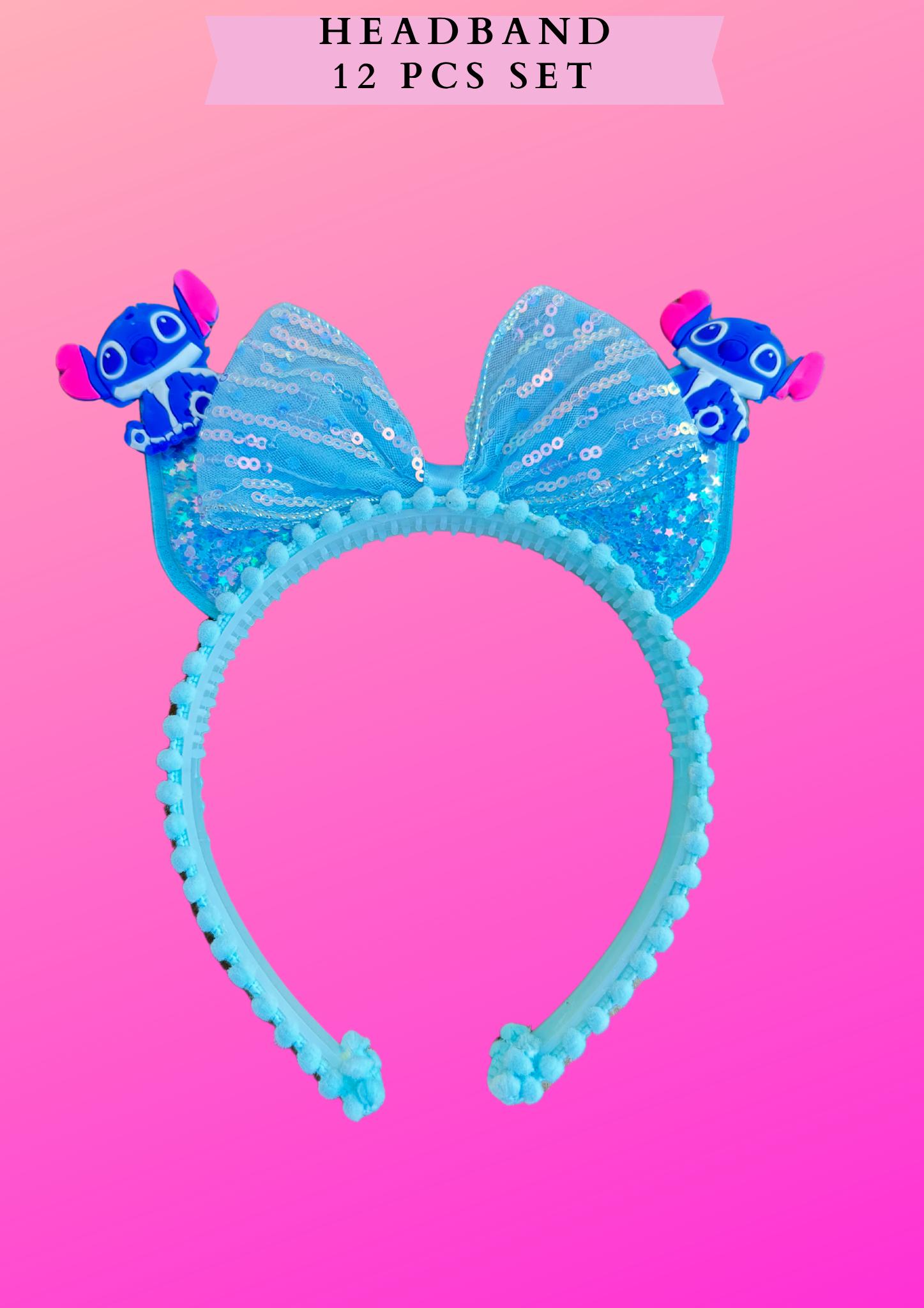 HEADBAND 12 PCS SET - Stitch
