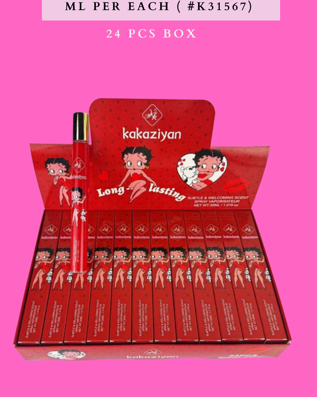 PERFUME BETTY BOOP 35 MI PER EACH ( #K31567) 24 PCS BOX
