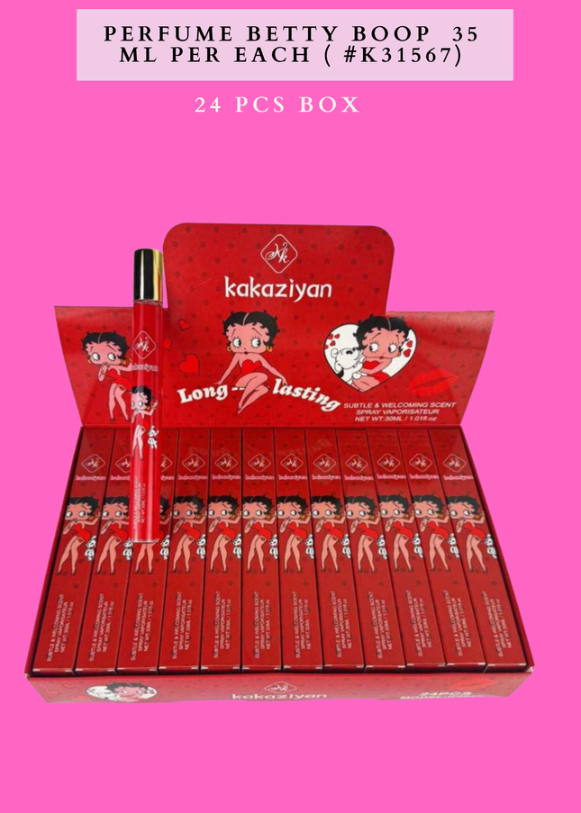 PERFUME BETTY BOOP 35 MI PER EACH ( #K31567) 24 PCS BOX