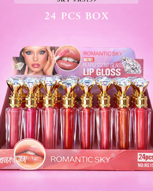 LIPGLOSS DIAMOND ROMANTIC SKY #RS159-( 24 PCS BOX)