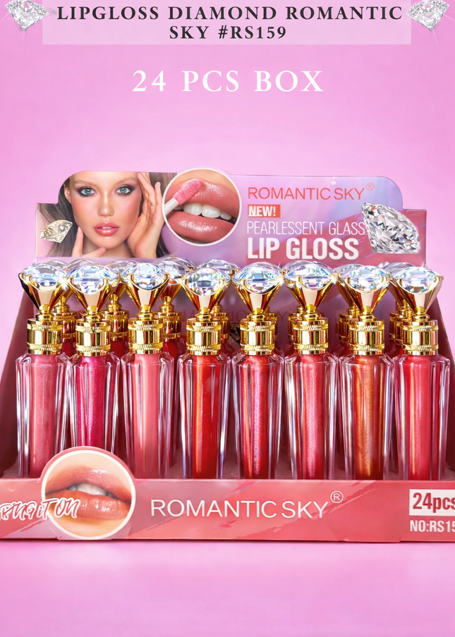 LIPGLOSS DIAMOND ROMANTIC SKY #RS159-( 24 PCS BOX)