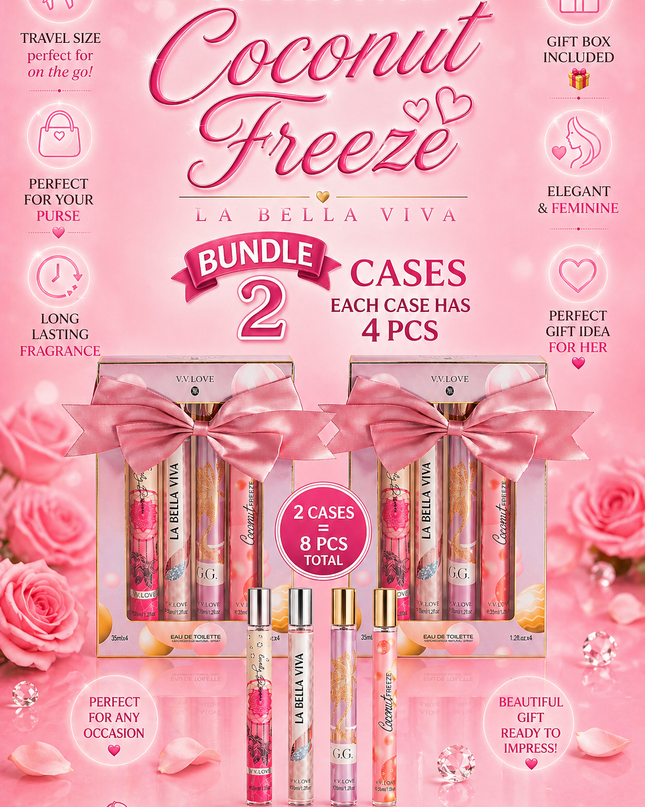 SET GIFT PERFUME - ( bundle 2 cases) - (each pack have 4 pcs )