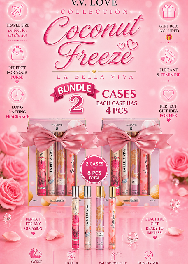 SET GIFT PERFUME - ( bundle 2 cases) - (each pack have 4 pcs )
