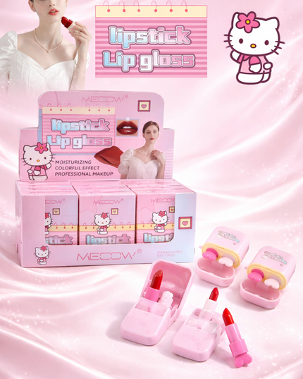 AIRPODS LIPSTICK AND LIPGLOSS CAT - 12 pcs box - #HS1372