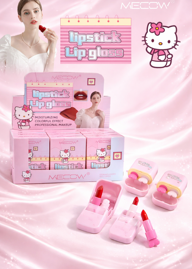 AIRPODS LIPSTICK AND LIPGLOSS CAT - 12 pcs box - #HS1372
