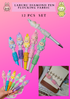 LABU DIAMOND PEN FLOCKING FABRIC  - 12 PCS SET