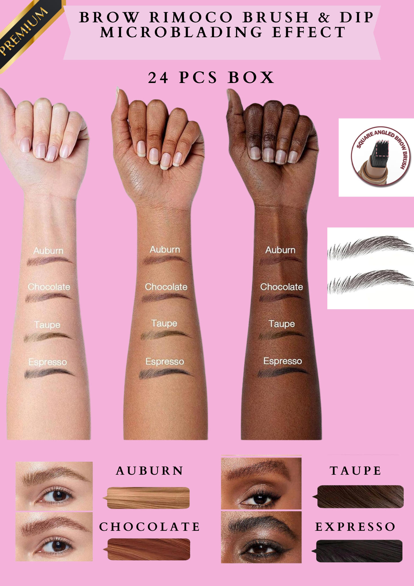 BROW RIMOCO BRUSH & DIP MICROBLADING EFFECT