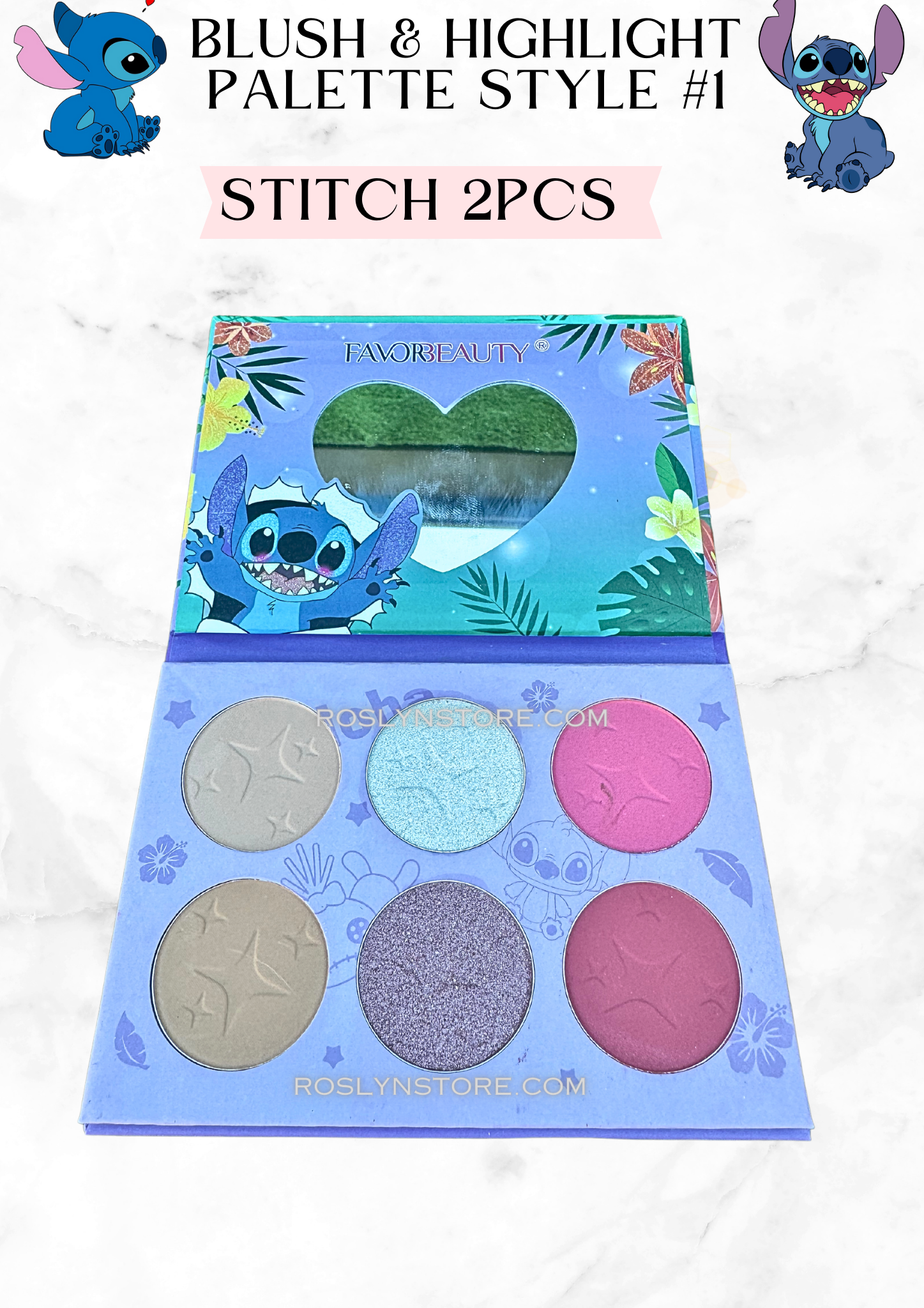 Bundle palette blush  & highlight- stitch - Style #1