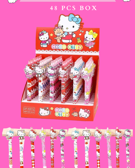 KITTY PENS - RED BOX 48 PCS BOX