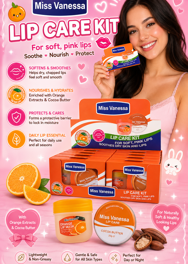 LIP CARE KIT - ORANGE 12 set box