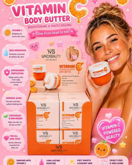 BODY BUTTER VITAMIN C- Big size - Warda Beauty - 8 pcs box
