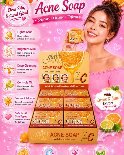 VITAMIN C - Acne Soap - 12 pcs box