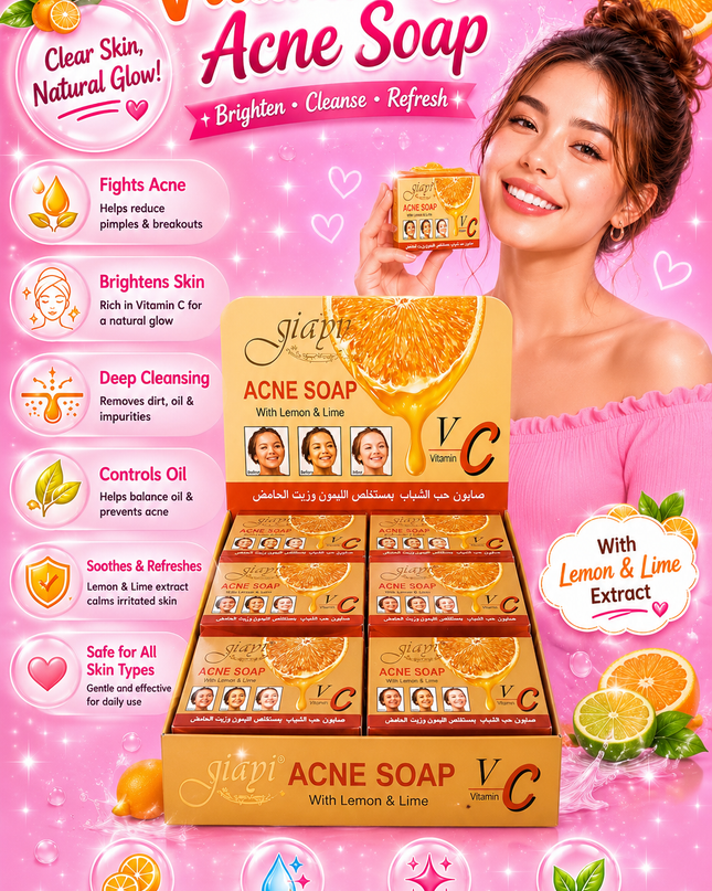 VITAMIN C - Acne Soap - 12 pcs box